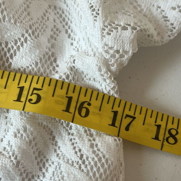 Lilly Pulitzer Nevie Dress White Swirling Leaf Off Shoulder Dress Resort - Picture 11 of 14